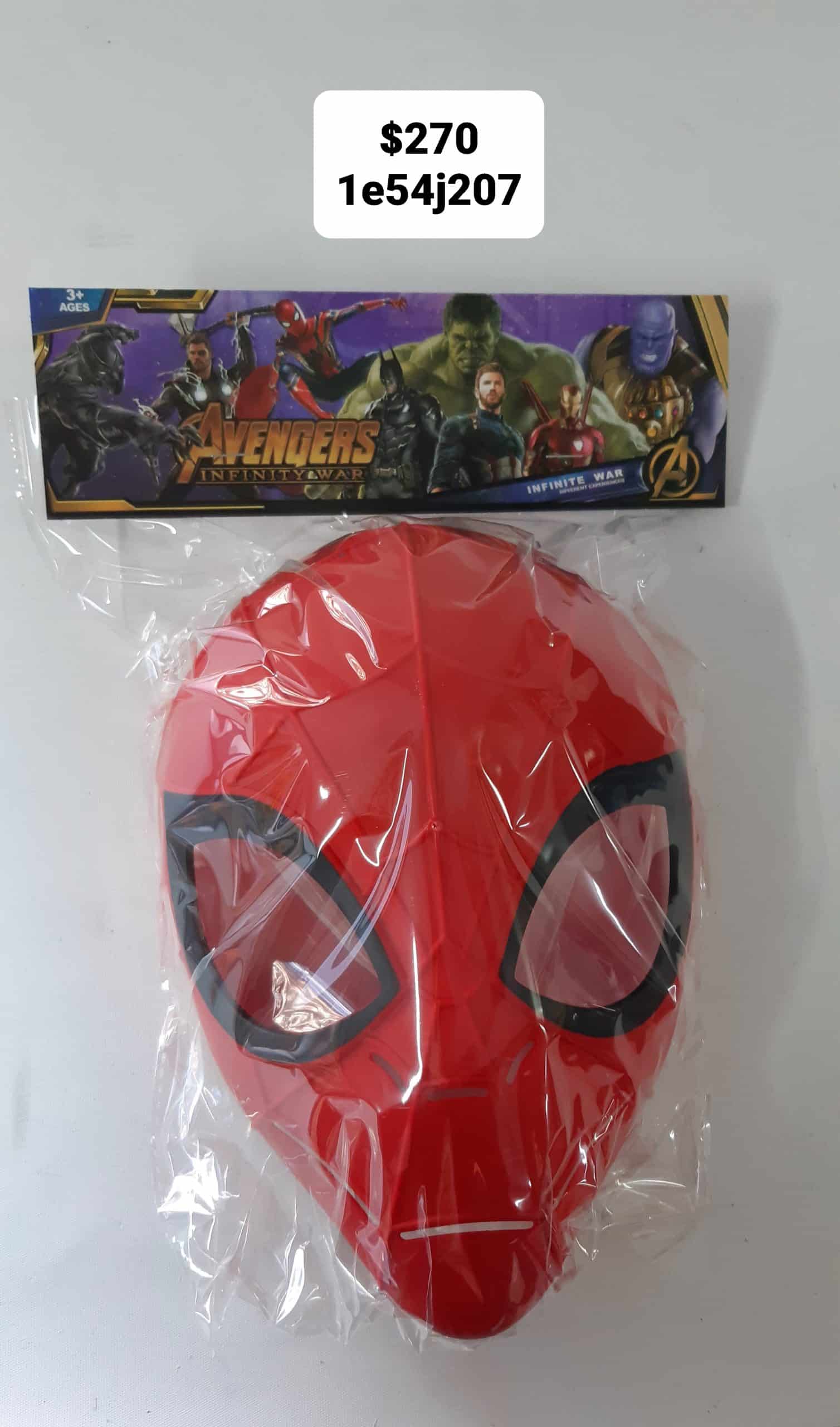 Mascara de plastico Spiderman