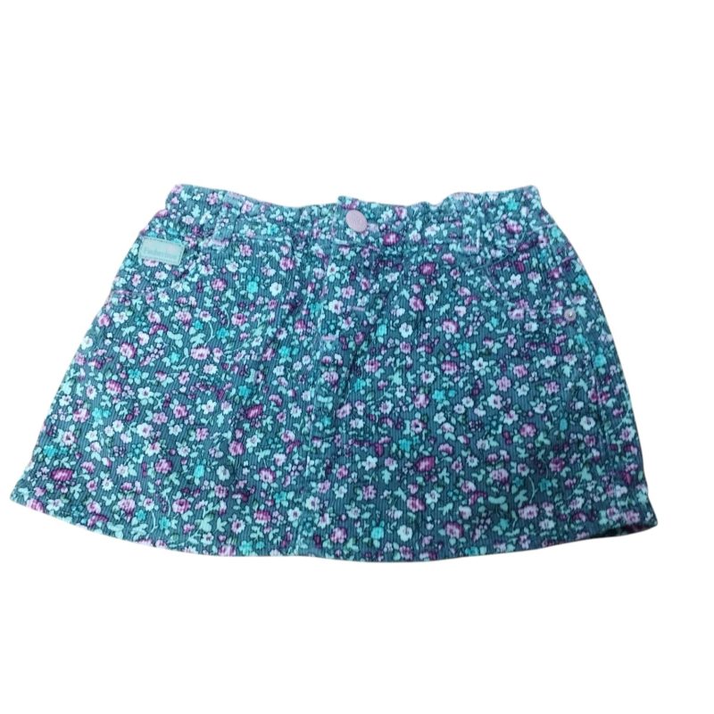 POLLERA PANA GRIS FLORCITAS FACHERITOS 03