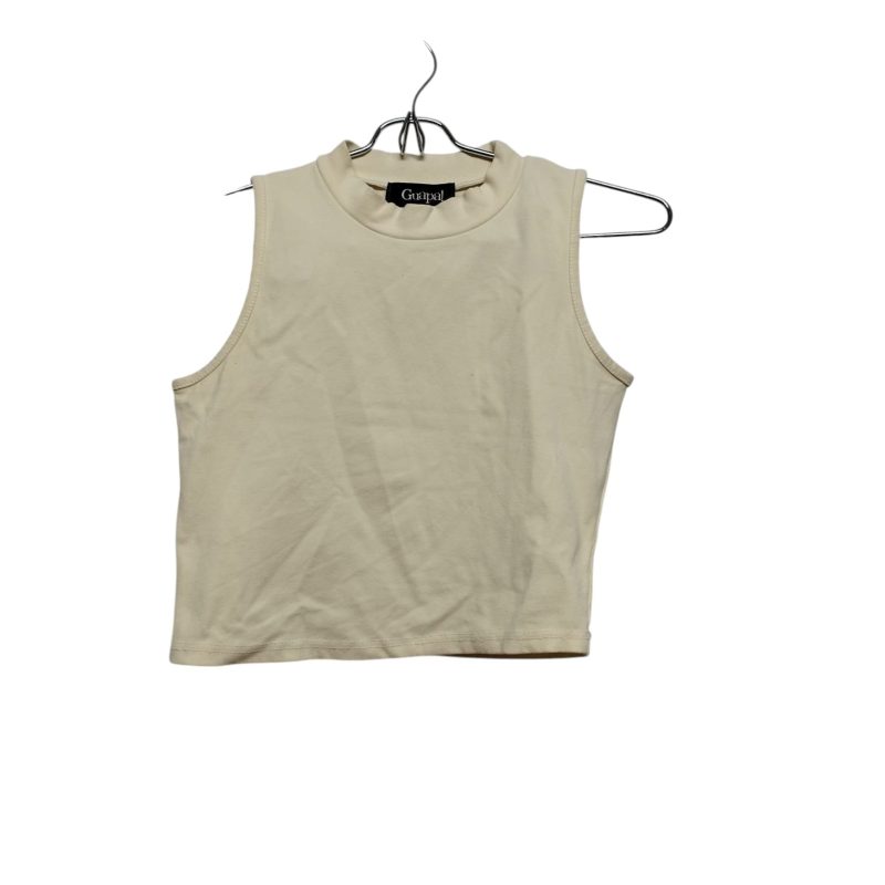 REMERA TOP AMARILLO PALIDO S MANGAS GUAPA T S APROX
