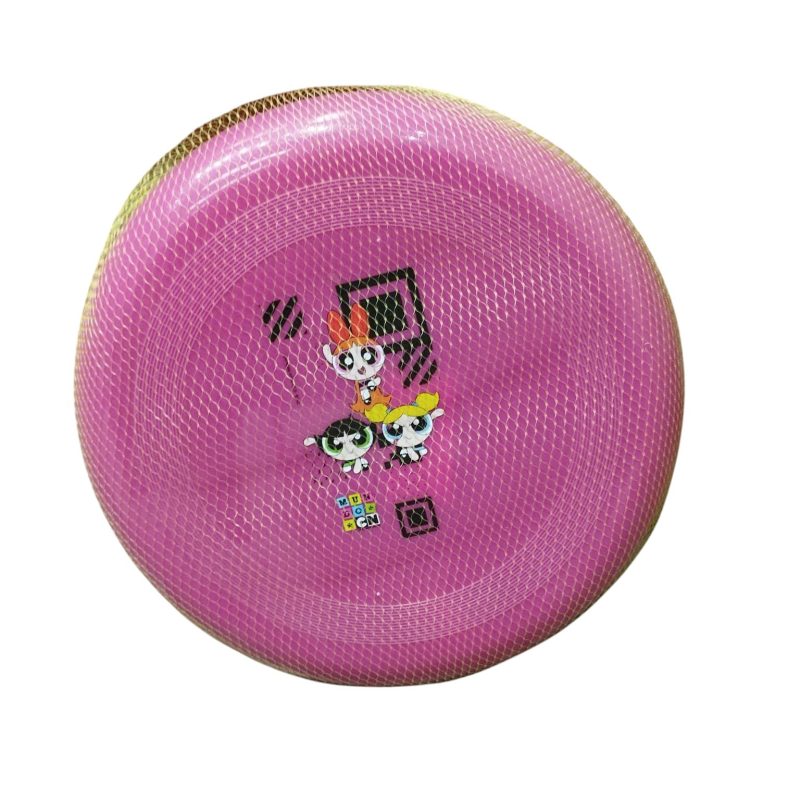 FRISBEE ROSADO EN RED AMARILLA CHICAS SUPERPODEROSAS