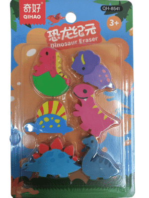 GOMAS DE DINOSAURIOS COLORES