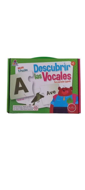 DESCUBRIR LAS VOCALES 5 PUZZLES ROYAL