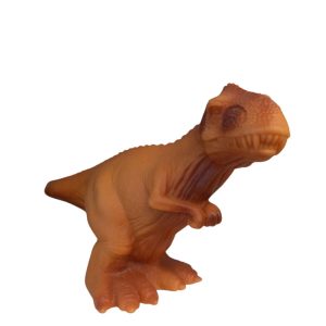dinosaurio marron goma estirado roma