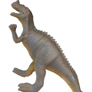 DINOSAURIO GOMA GRIS MOSTAZA