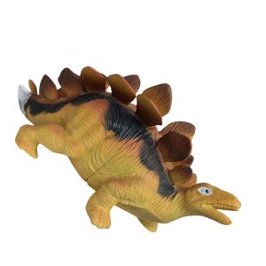 DINOSAURIO STEGOSAURUS AMARILLO NEGRO