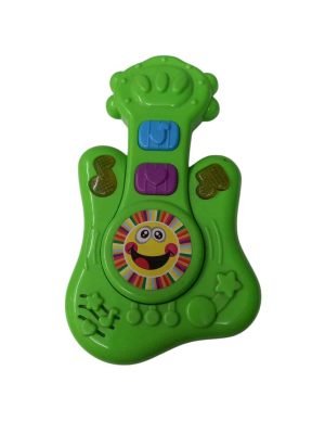 GUITARRA CHIQUITA VERDE PLASTICO SONIDOS RASPADA