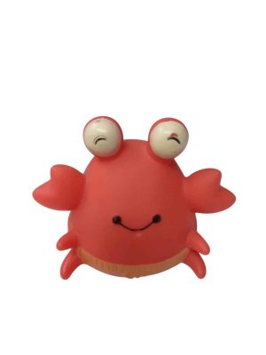 Animalito de goma p/baño pulpo cangrejo tortuga