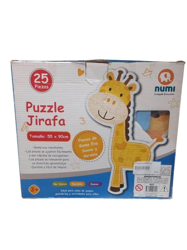 puzzle goma eva jirafa 25 piezas