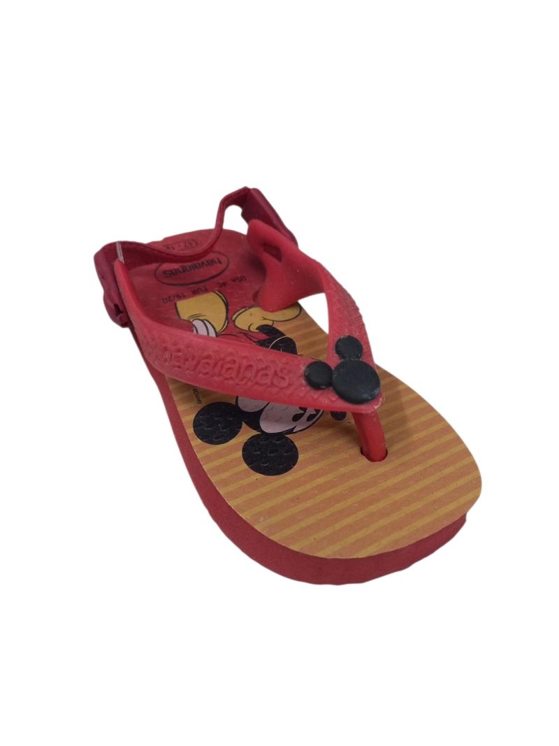 ojotas rojas rayas narnajas mickey havaianas 17/18