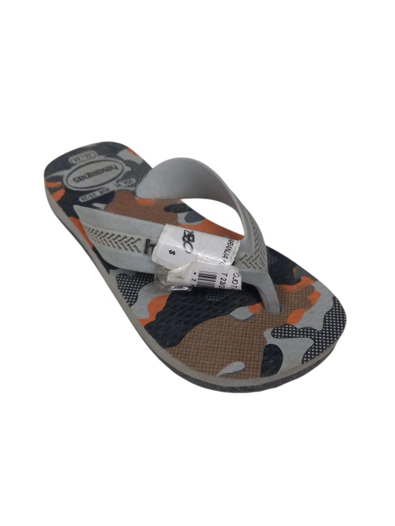 OJOTAS HAVAIANAS GRIS NARANJA NEGRO T 23/24