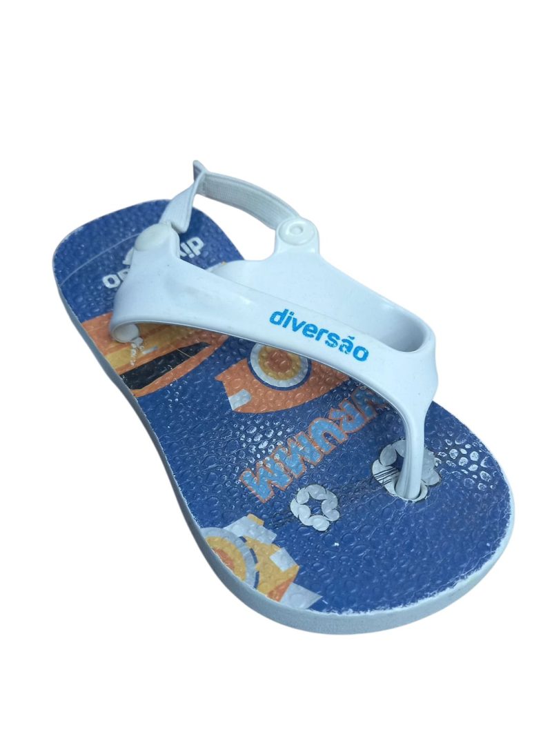 ojotas blancas azul diversao t21/22 rasp