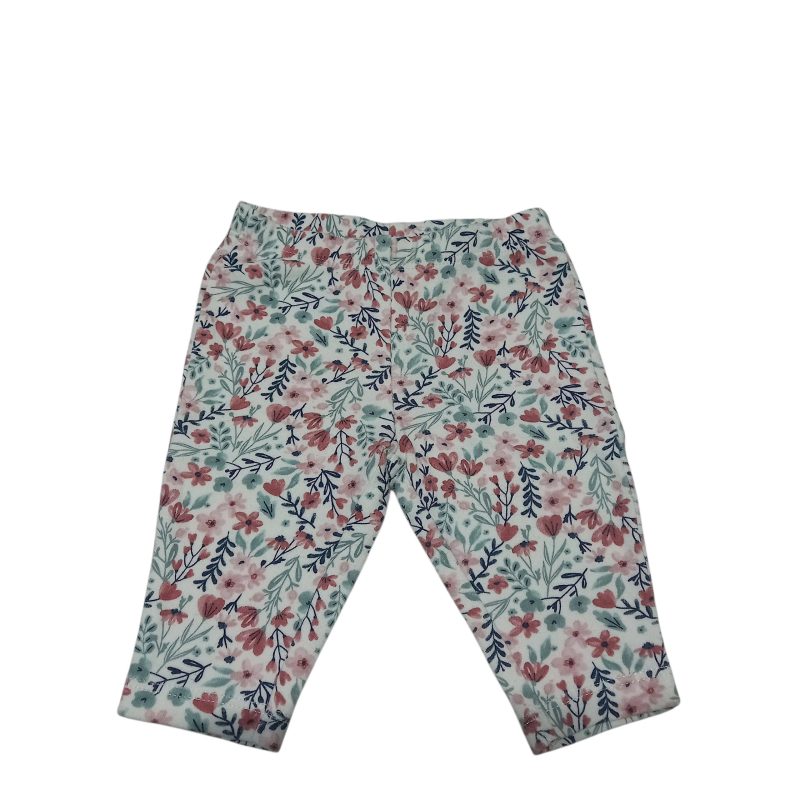 CALZA ALG BCA FLORES ROSA VERDE CARTERS T3M