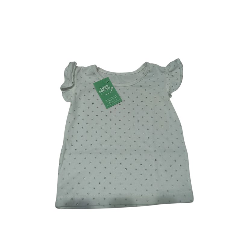 REMERA BCA LUNARES PLATEADOS BB GT