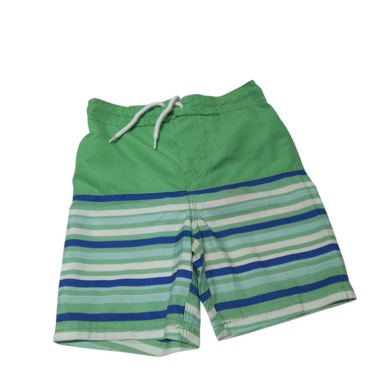 SHORT DE BAÑO VERDE AZUL BCO RAYAS PIOLAS BCAS BAS T2