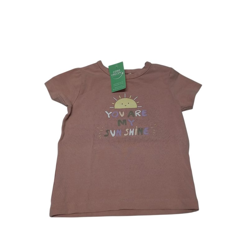 REMERA ROSADA SOL YOU ARE NAME IT T6/9M