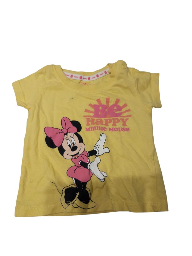 REMERA ALG AMARILLA MINNIE BE HAPPY DISNEY PRIMARK T3/6M