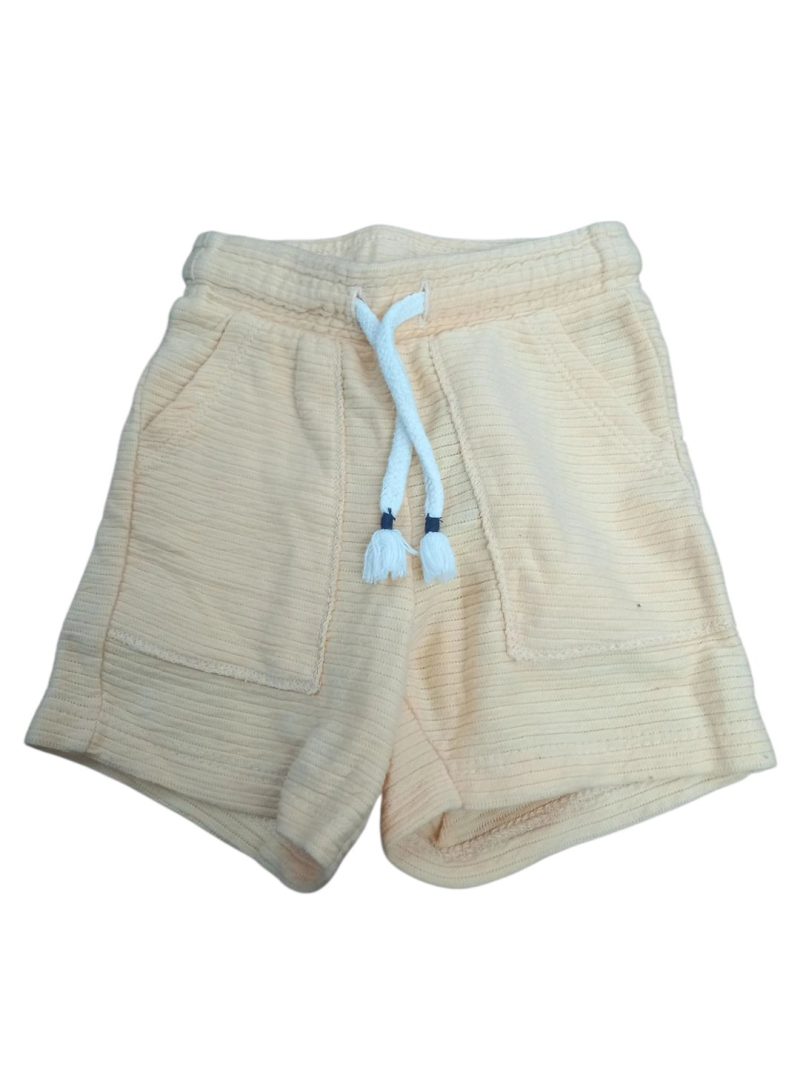 SHORT ALG NARANJA CORDONES BCO TEDDY BOOM T6/9M