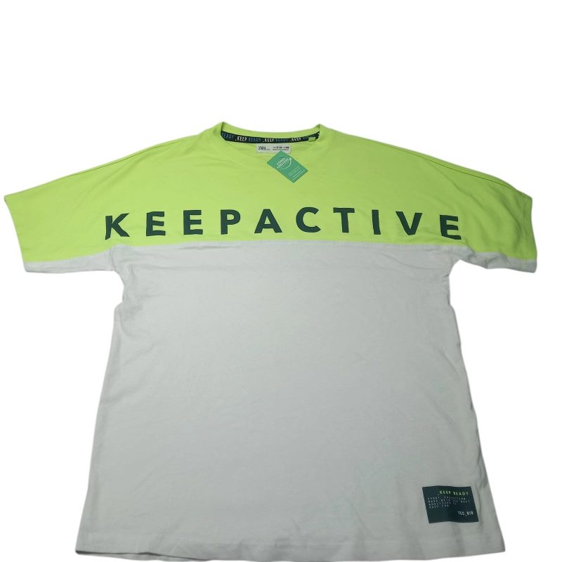 REMERA ALG AMARILLO FLUOR BCO XEEPACTIVE ZARA KIDS T11/12 MANCHITA