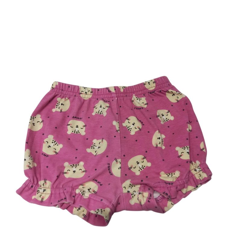 SHORT ALG FUCSIA TIGRES AMARILLOS TEDDY BOOM T6/9M