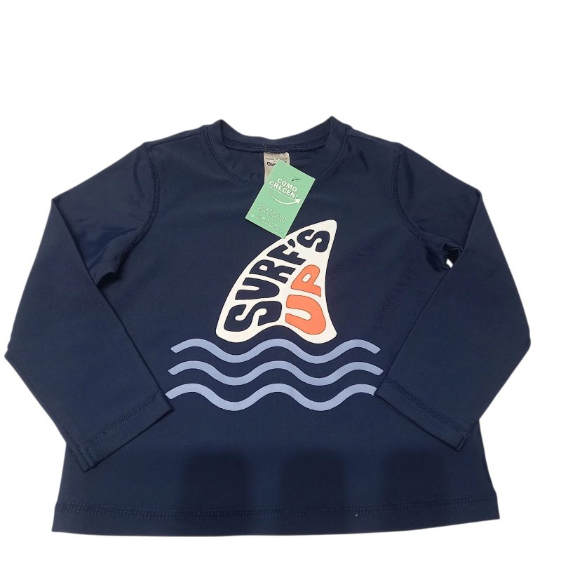 CAMISETA ML LICRA AZUL SURFS UP OSHKOSH T9/12M
