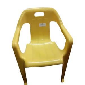 SILLA PLASTICA AMARILLA