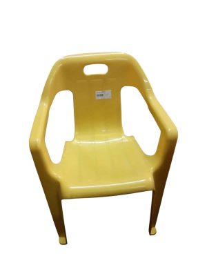 SILLA PLASTICA AMARILLA