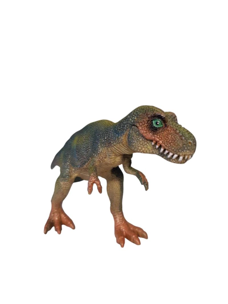 DINOSAURIO CHICO VERDE MARRON