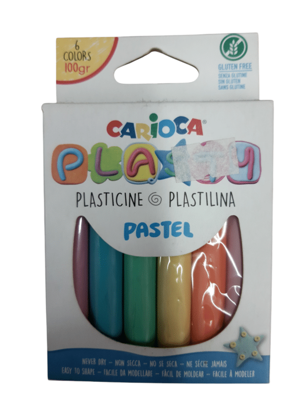 PLASTILINA CARIOCA PASTEL X6