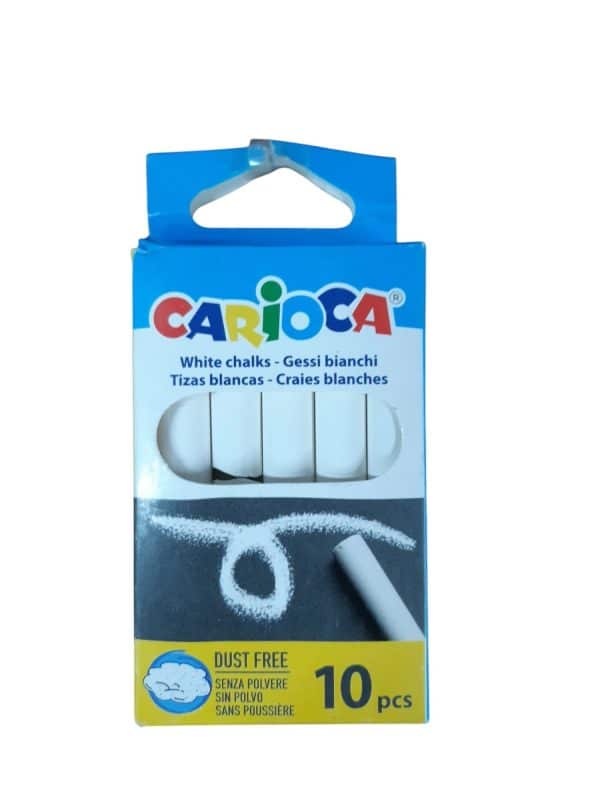 TIZA CARIOCA BLANCA X10