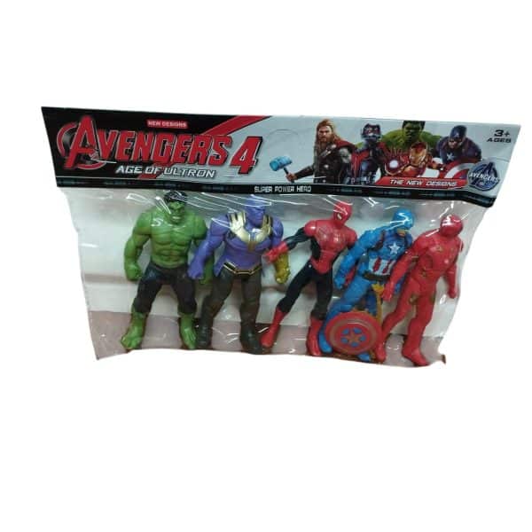 LUCHADORES X5 EN BOLSA 11.5CM J1033-9 ESTILO AVENGERS