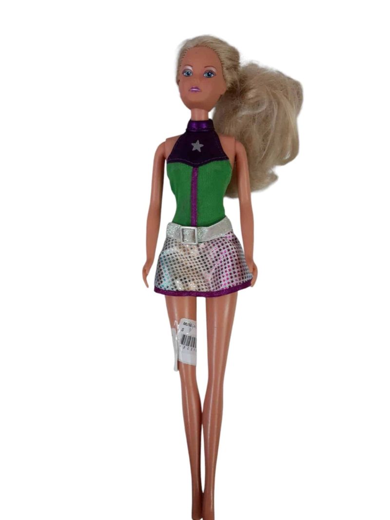 MUÑECA FLACA SIMBA VERDE UVA BRILLOS
