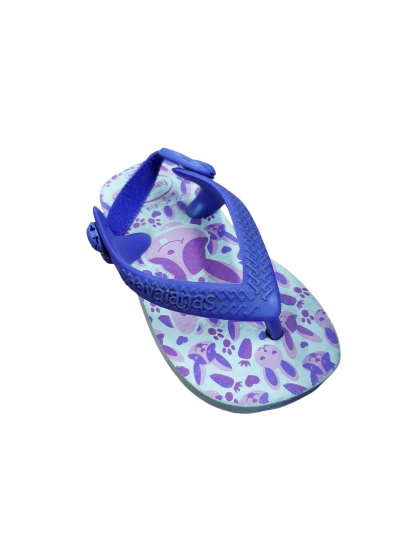 OJOTAS BLANCAS VIOLETA CONEJOS HAVAIANAS T17/18