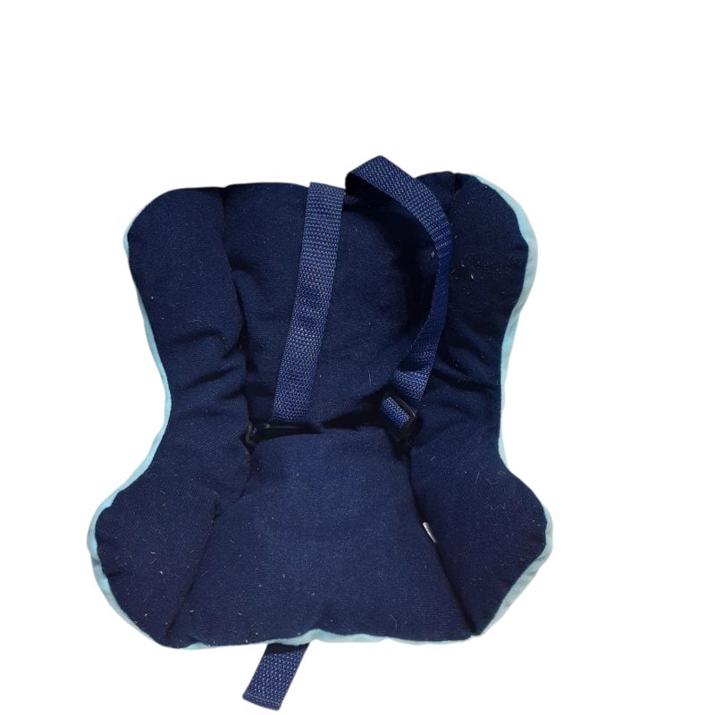 SILLITA DE TELA CON BOLSITO PARA MUÑECO AZUL ROSA HAPPY ROCE