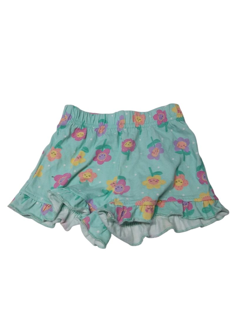 SHORT ALG VERDE AGUA FLORESROSA LILA TEDDY BOOM T6/9M