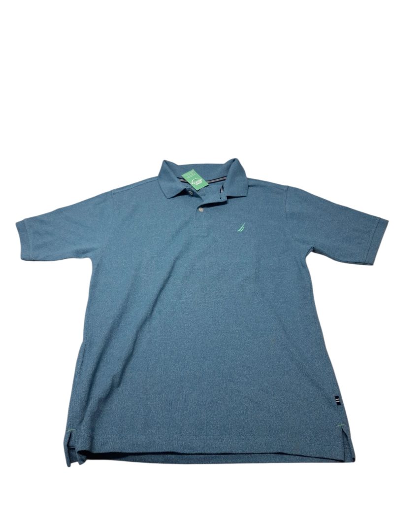 REMERA C CUELLO CELESTE NAUTICA T14/16