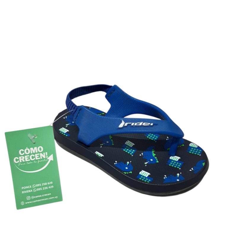 ojotas azules negro rider t20/21
