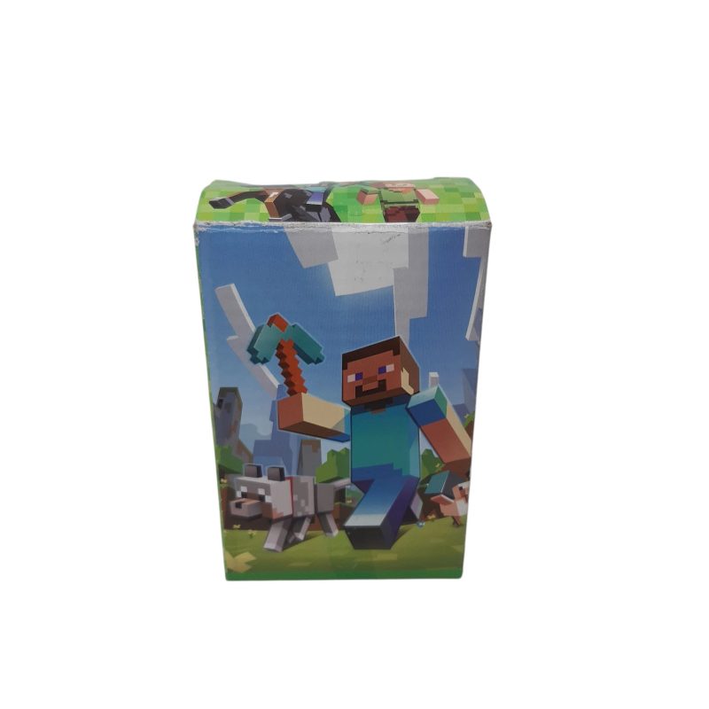ROBOT MINECRAFT C/ARMA CARTA ACC J1047-4