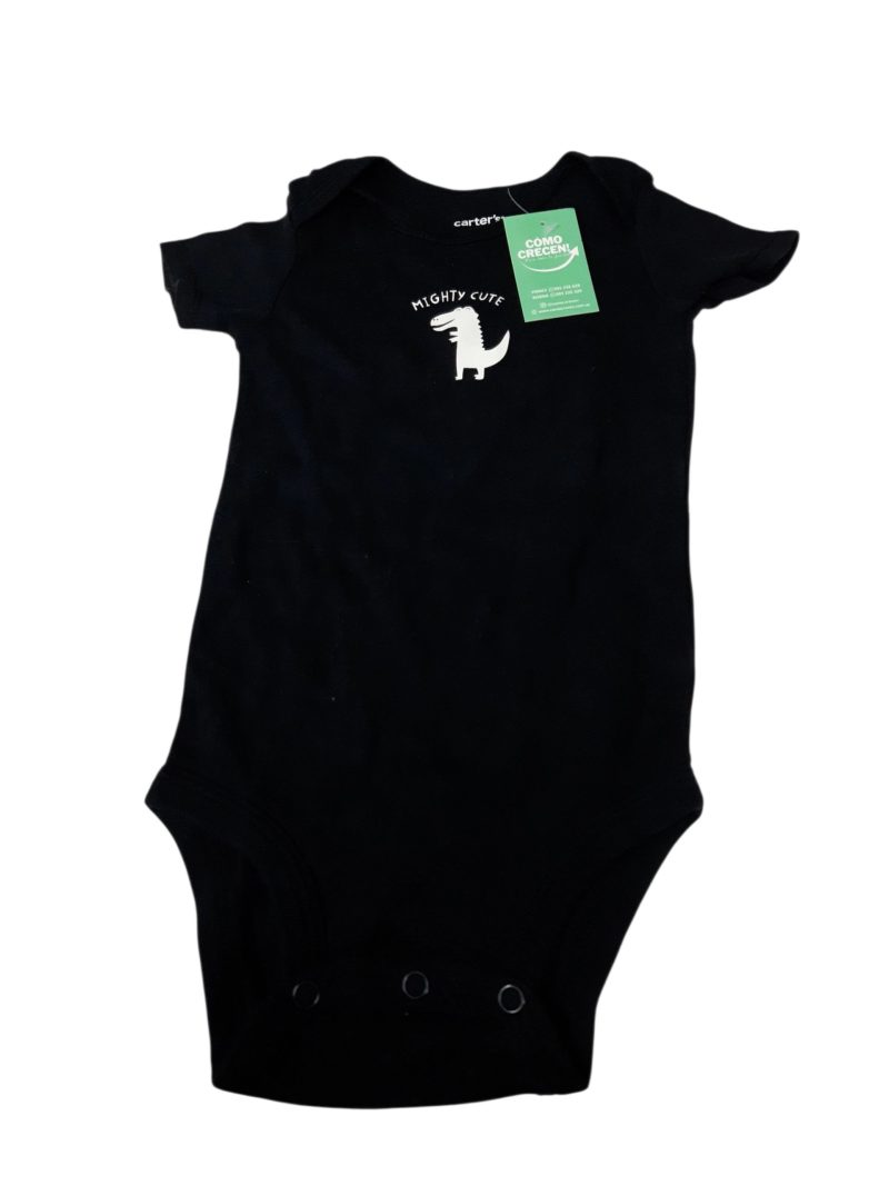 body negro dinosaurio blanco carters t12m