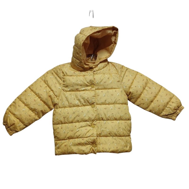 campera nylon amarillo florcitas primark t 24-36 m