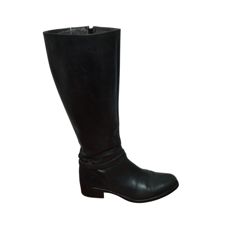 botas caña alta cuero negras t 38 - Imagen 2