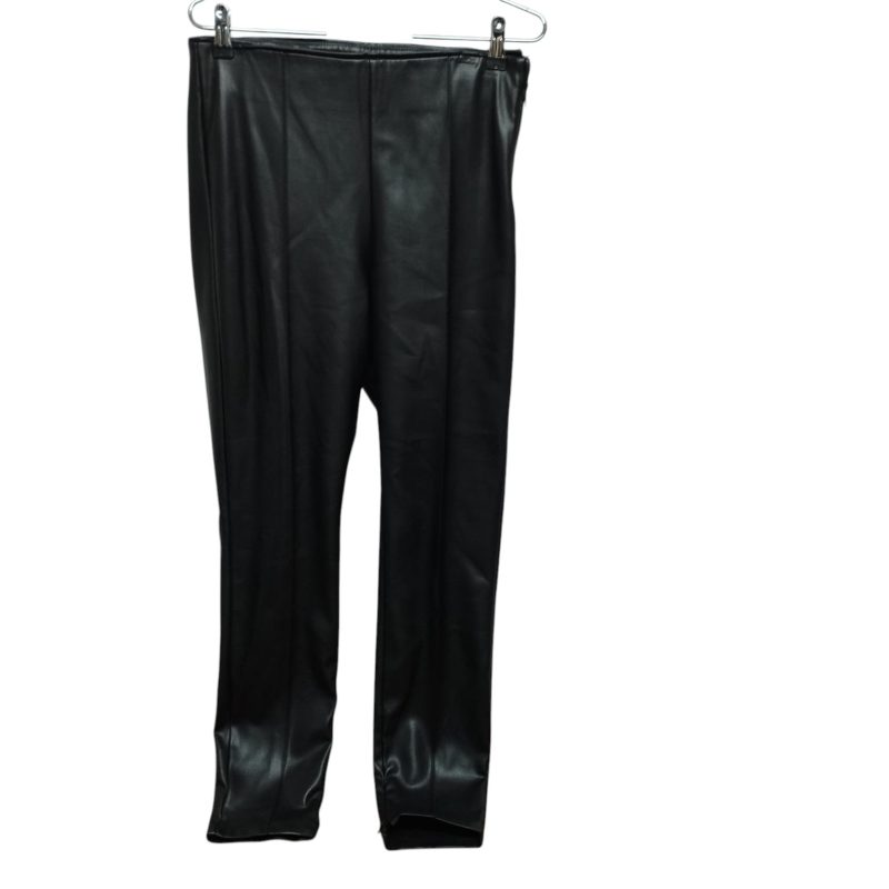PANTALON CUERINA NEGRO ZARA T L