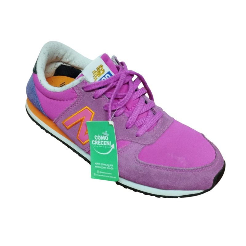 championes fuxia naranja new balance t39 roce