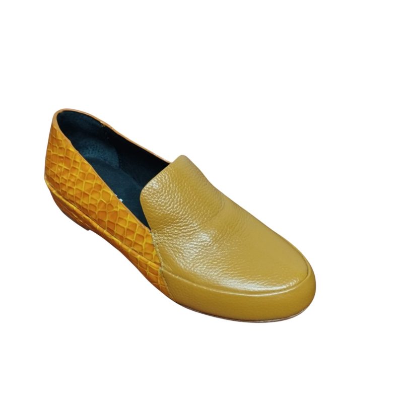 mocasines cuerina con charol amarillos mutma t 37 - Imagen 2
