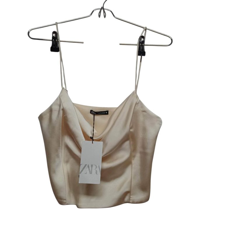 top musculosa tipo corset cremita saten zara tL NUEVO