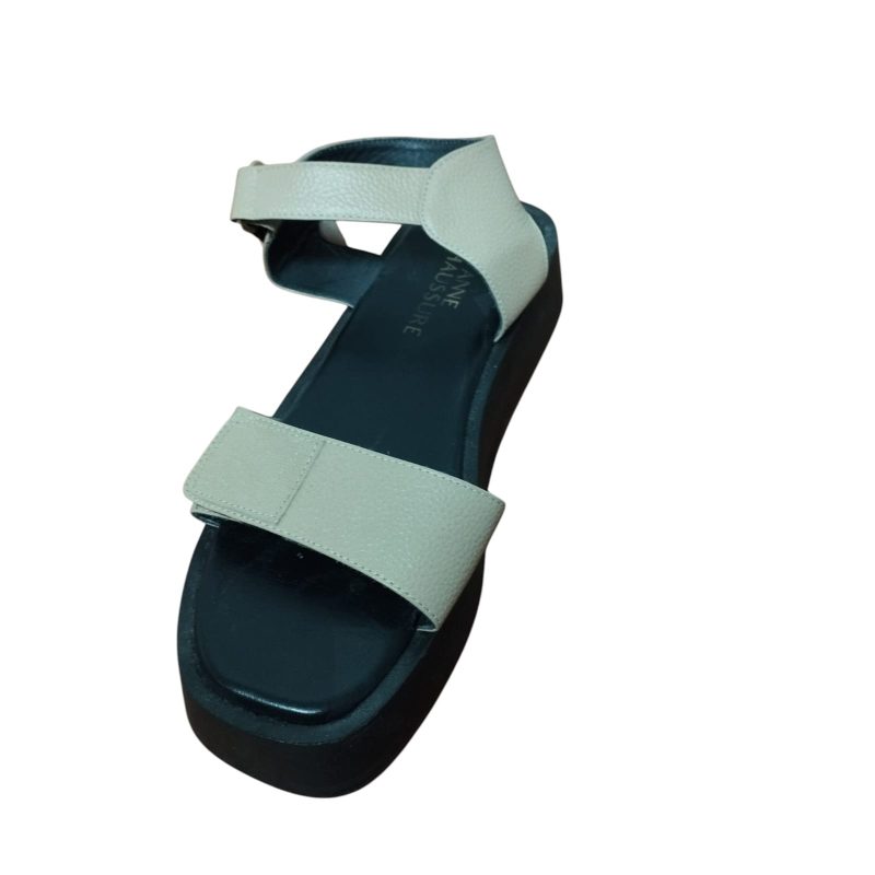 sandalidas beige velcros anne chaussure t39