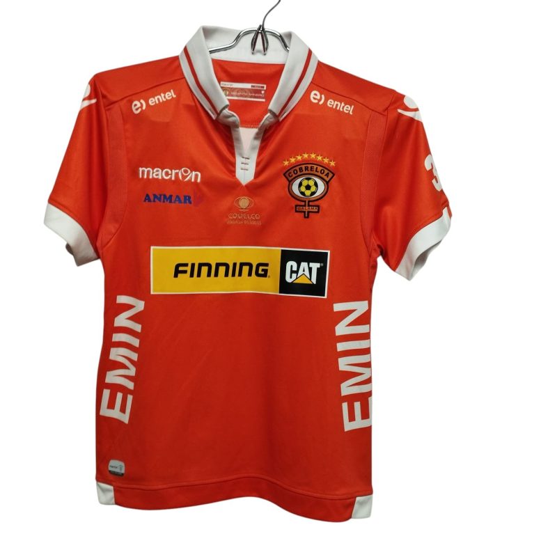 CAMISETA FUTBOL NARANJA BCA COBRELOA MACRON T 10