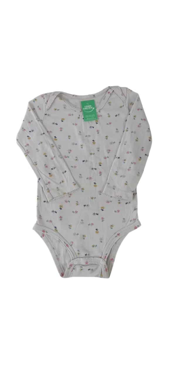 BODY BLANCO FLORCITAS DE COLORES CARTERS T24M GT