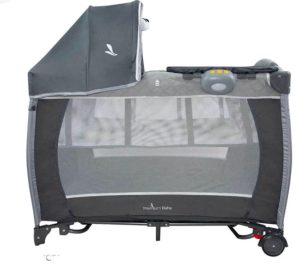 PRACTICUNA GRIS CLARITA PREMIUM  BABY GRIS ENGANCHES CAMBIADOR Y ARCO