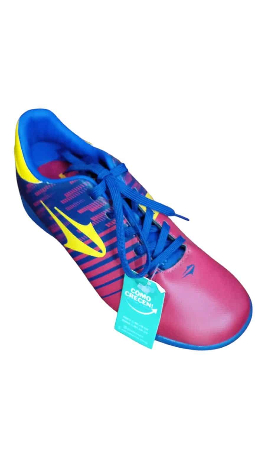 championes futbol sala rojo azul amarillo topper t 37 en caja