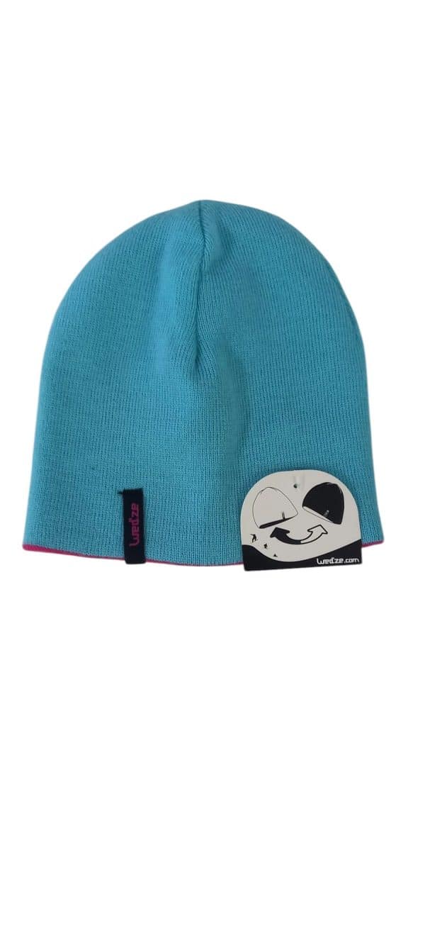 GORRO LANA CELESTE FUSCIA NUEVO WEDWE